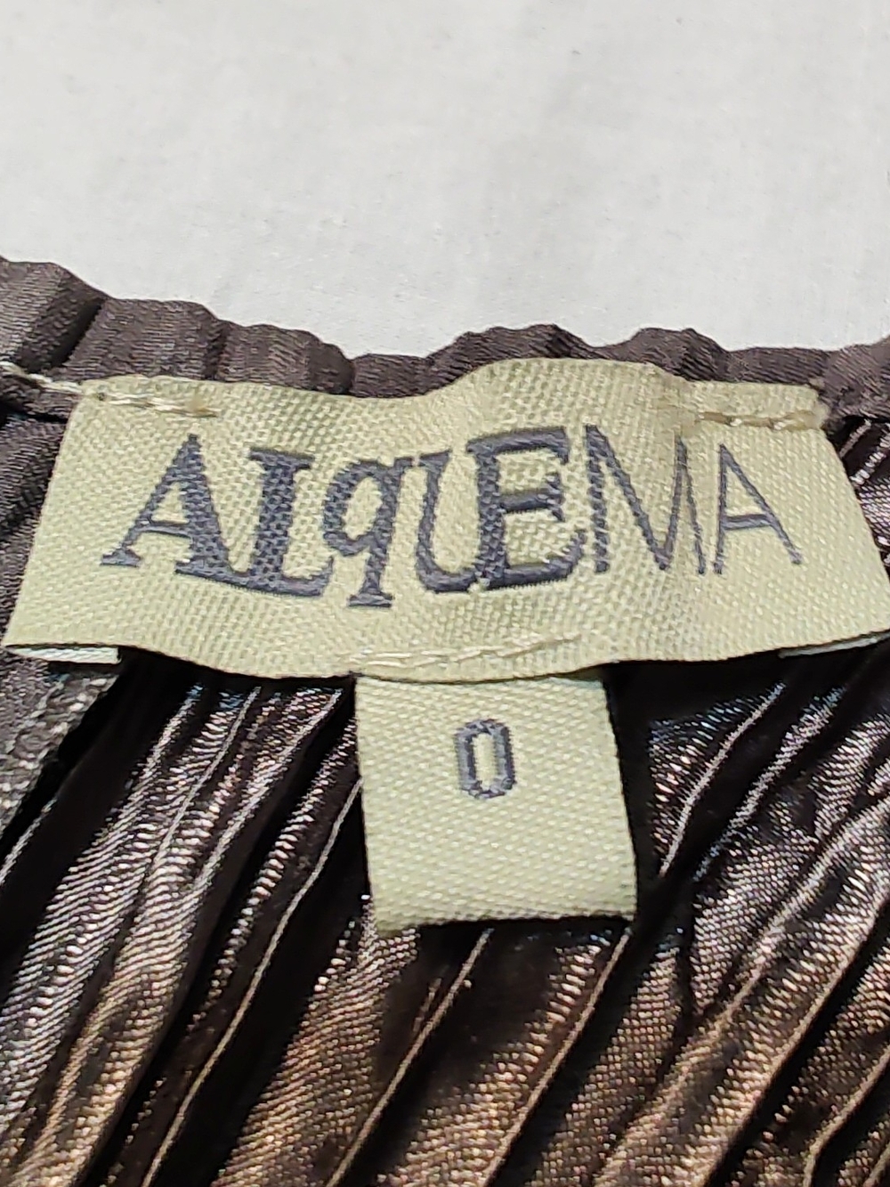 Alquema Crinkled Taupe Brown Midi Dress - Picture 5 of 5